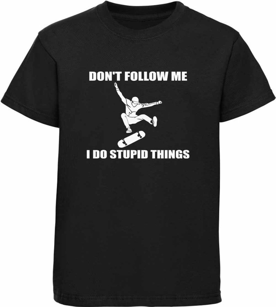 Kids T-Shirt Skateboarder "Don´t follow me" Print